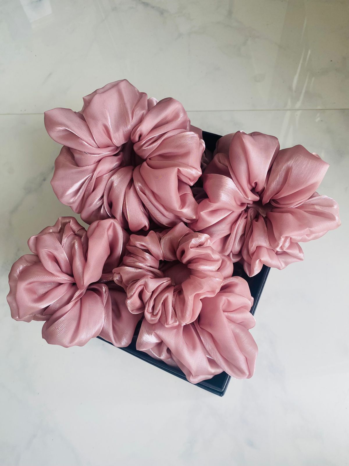 Organza Cherry Blossom scrunchie