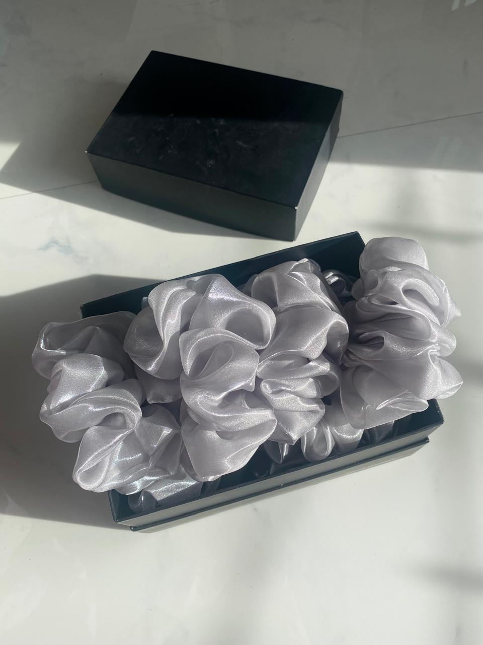 Moon light Organza Scrunchie