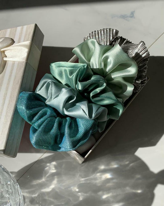 The Mermaid Scrunchie Set (set of 5)