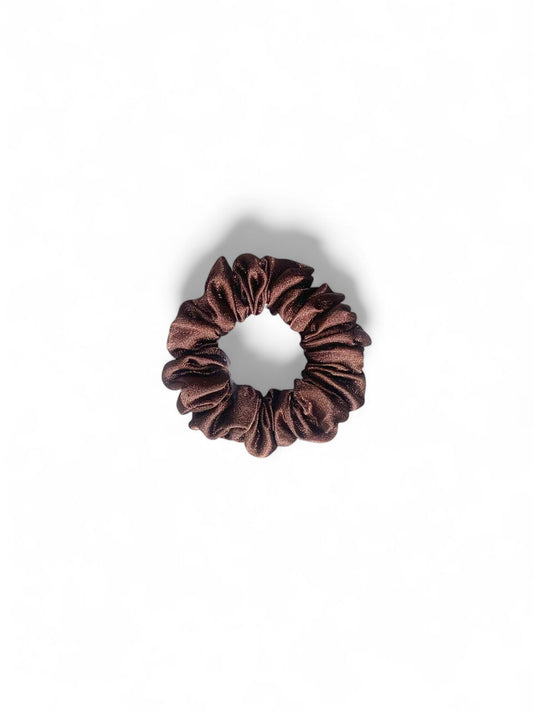 Expresso Mini satin scrunchie