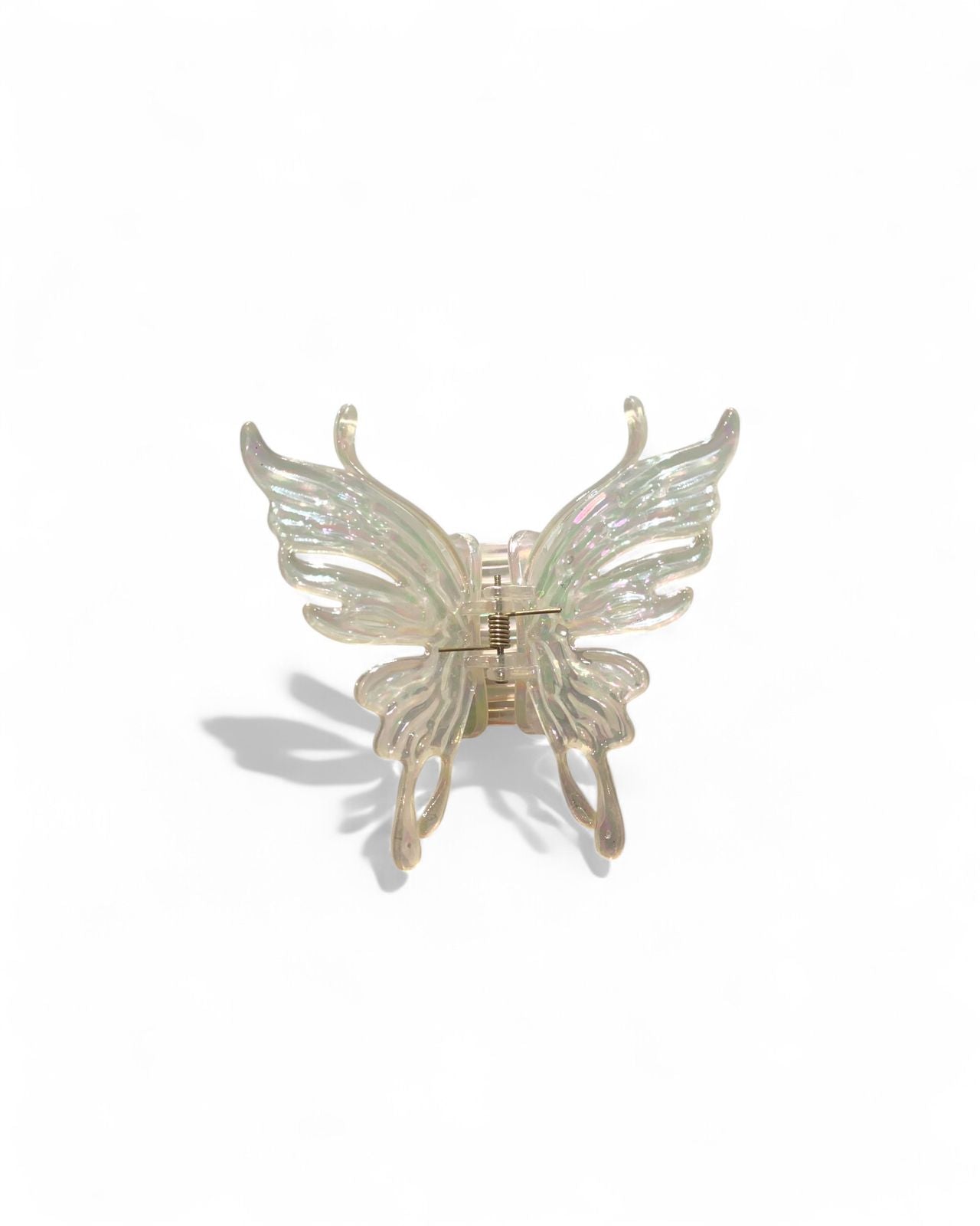 White Butterfly claw clip