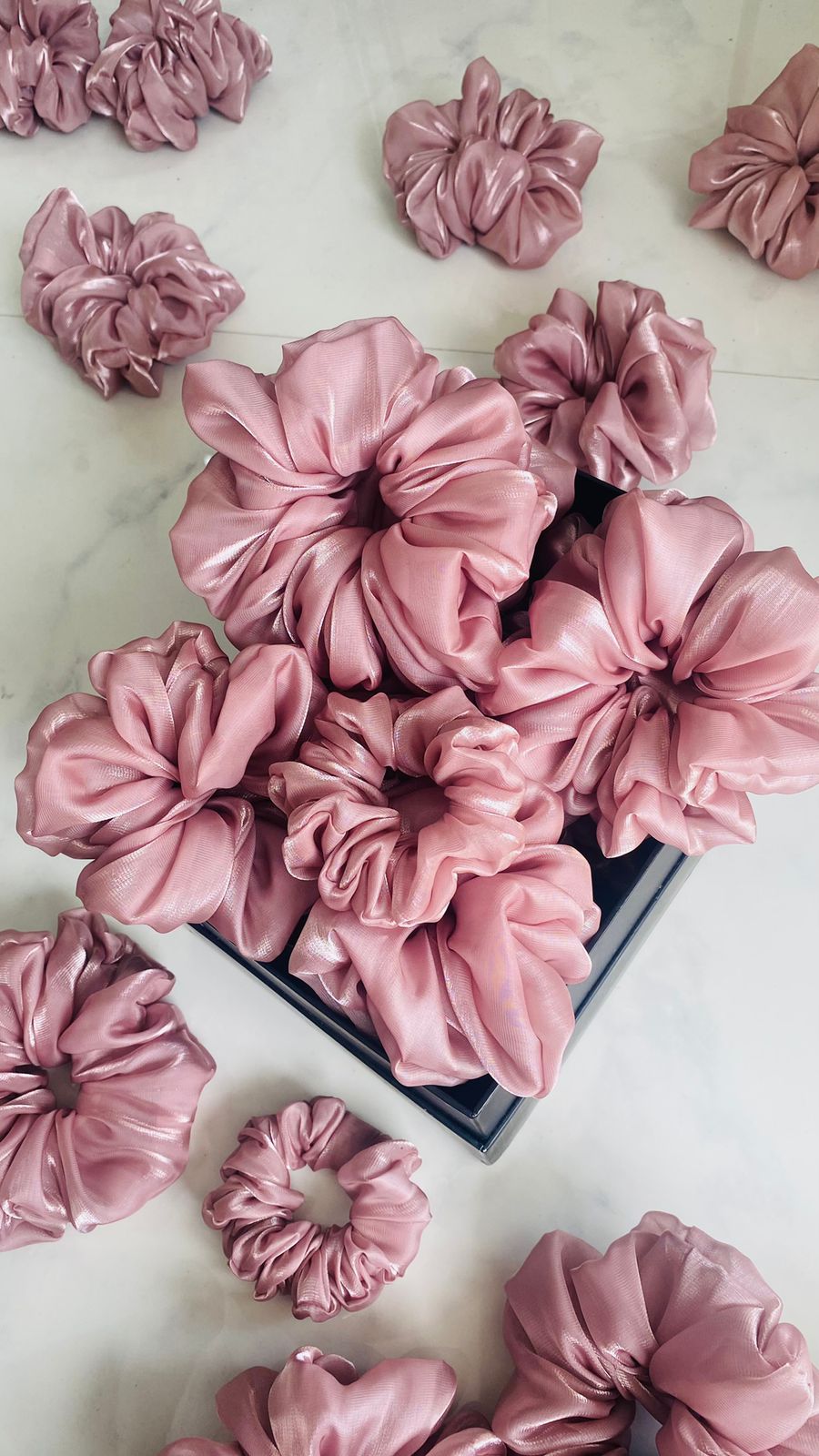 Organza Cherry Blossom scrunchie