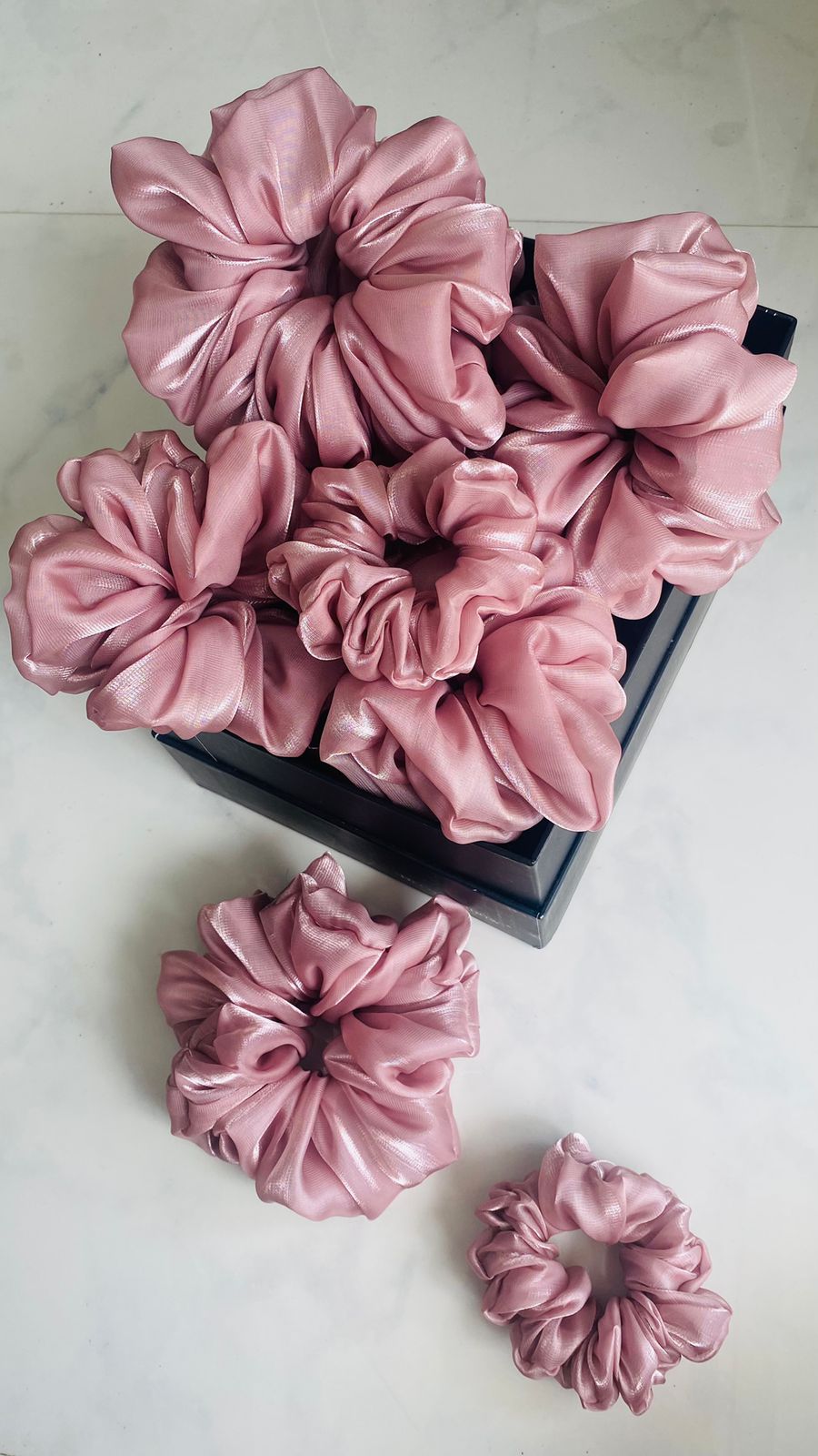 Organza Cherry Blossom scrunchie