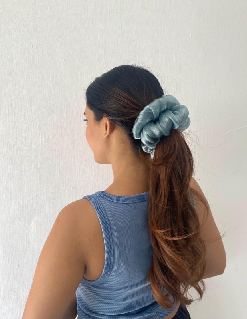 Frozen Organza Scrunchie