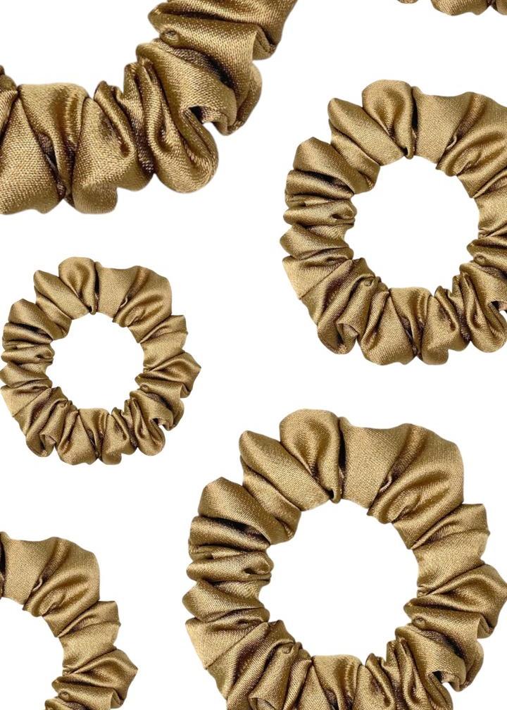 24K Gold Mini Scrunchie