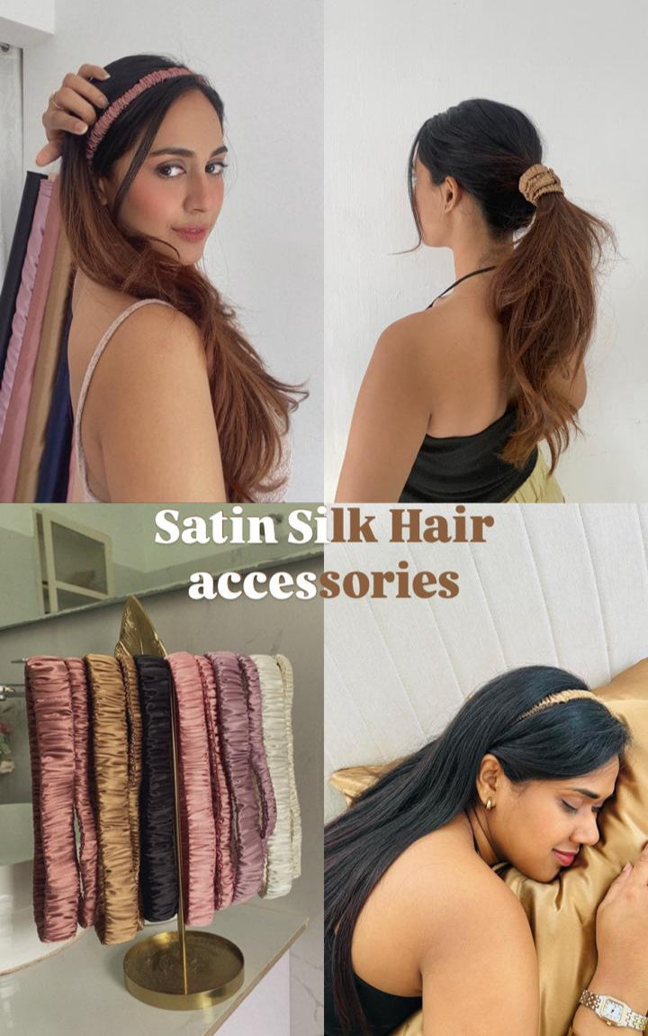 Black Satin Headband