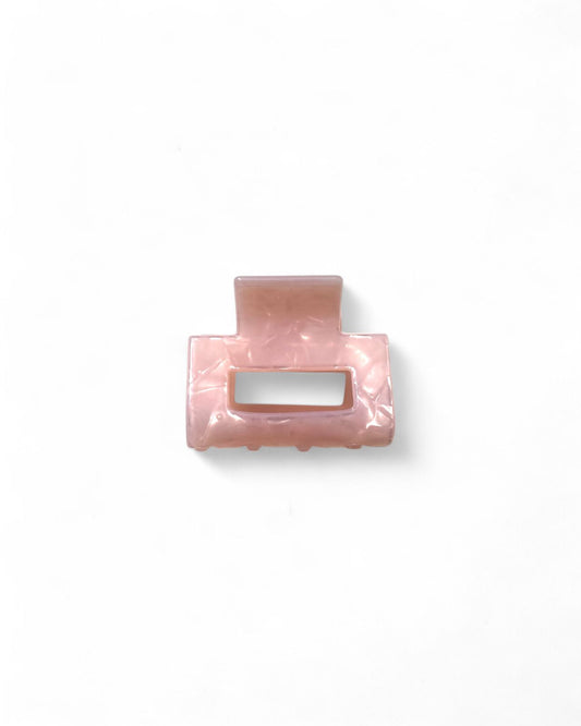 Peach mini claw clip