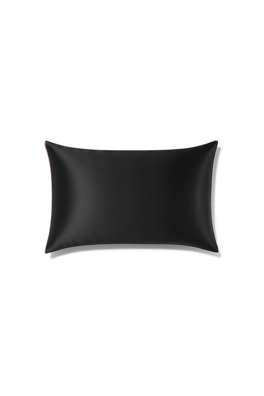 Black Satin Silk Pillowcase