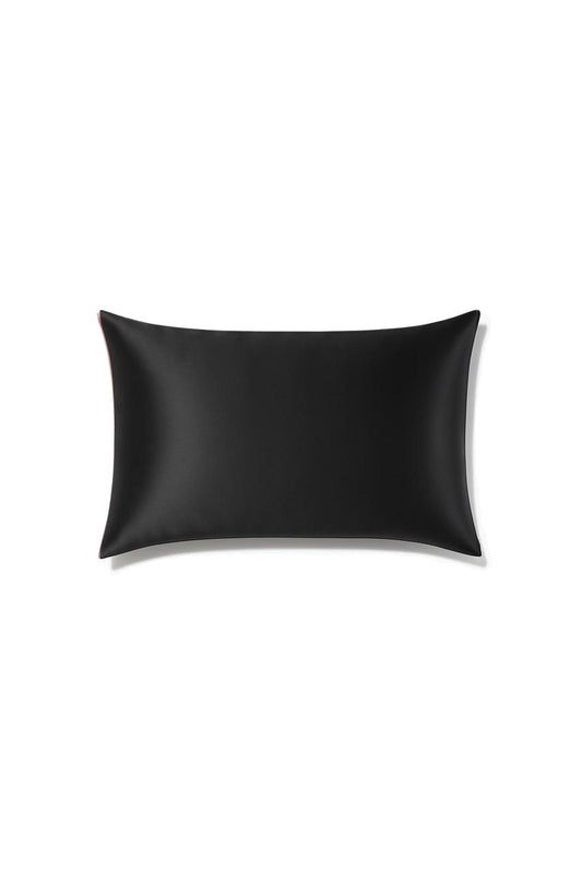 Black Satin Silk Pillowcase