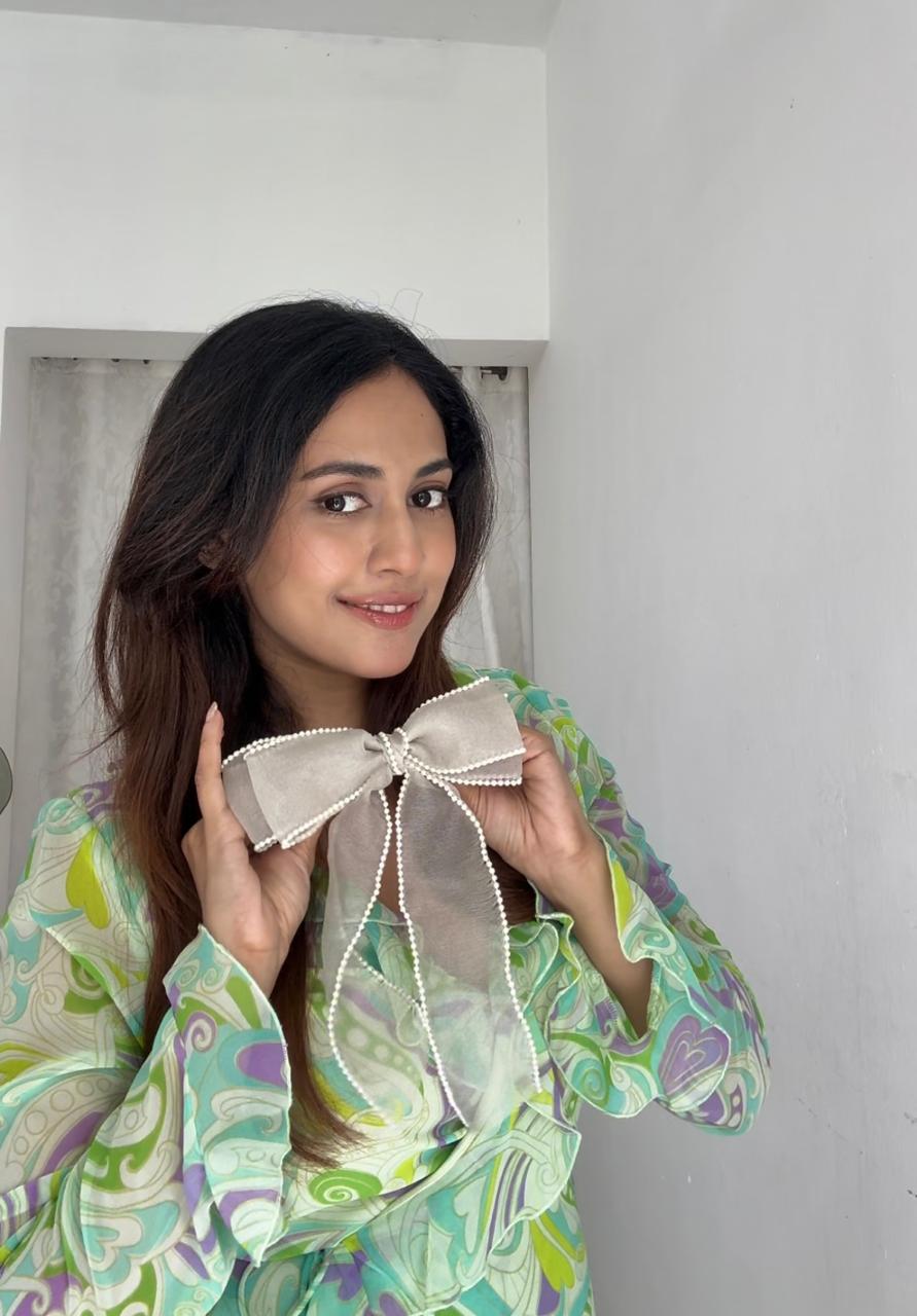 Cottagecore Organza Pearl Bow