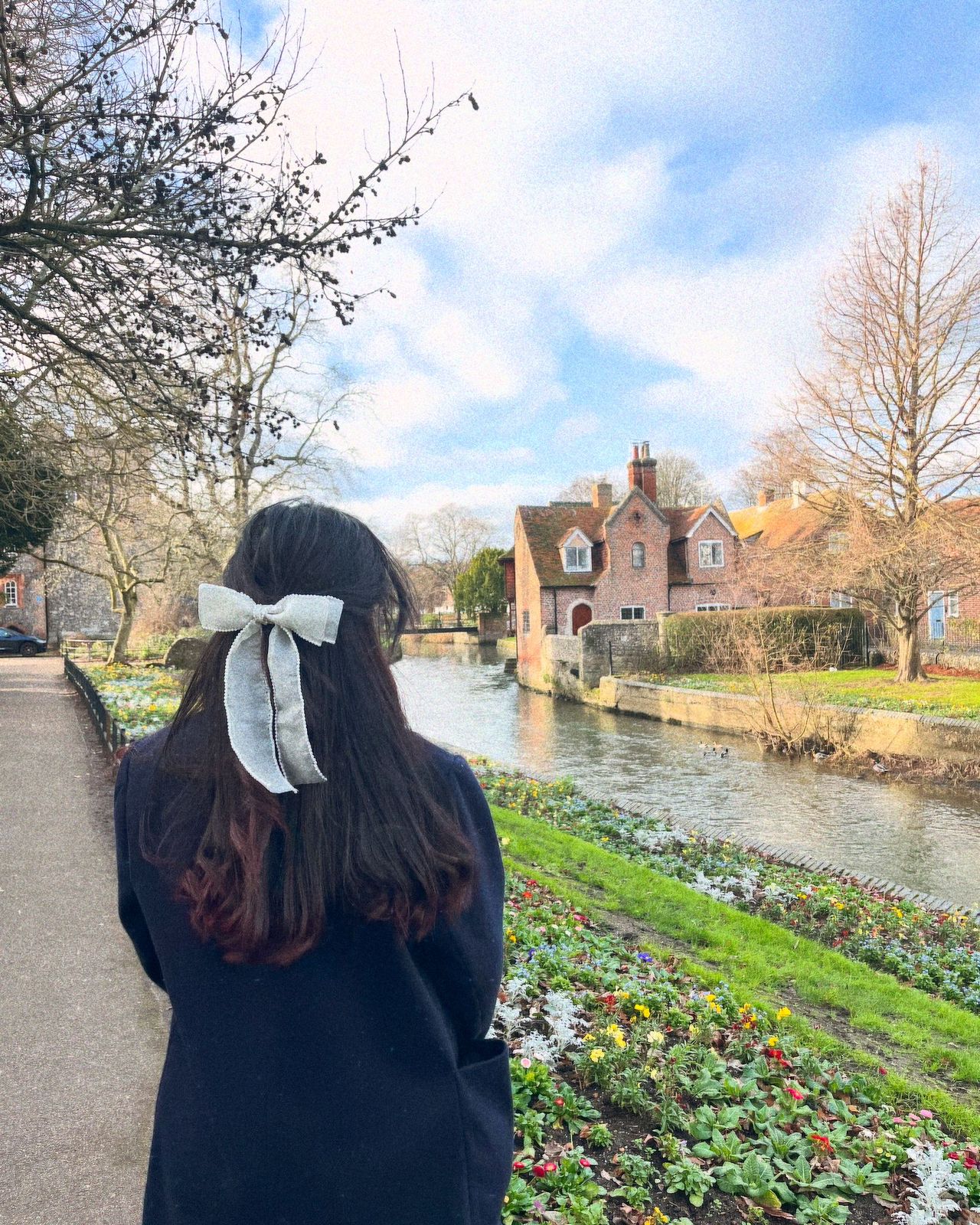 Cottagecore Organza Pearl Bow