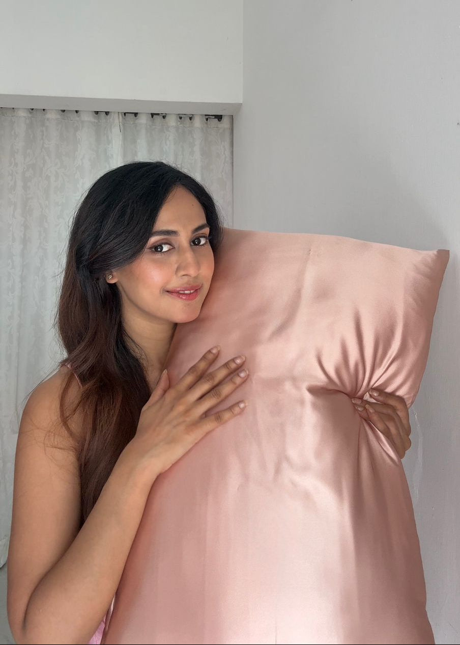 Naked Satin Silk Pillowcase